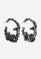 Petra Dragon Kreolen Ohrringe