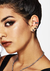 Moira Schädel Niete Ohrringe Set