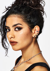 Moira Schädel Niete Ohrringe Set