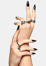 Gorthe Grobstrick Ring Set