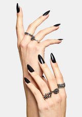 Gorthe Grobstrick Ring Set