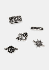 Gorthe Grobstrick Ring Set