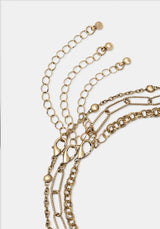 Alexen Snake Disc Layered Necklace