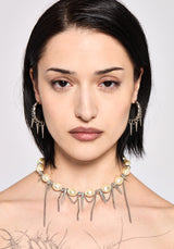 Flittex Spike Faux Pearl Choker