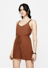 Soleil Cotton-Blend Prüfen Cami Overall