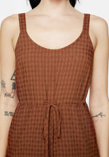 Soleil Cotton-Blend Prüfen Cami Overall