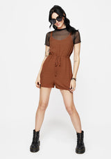 Soleil Cotton-Blend Prüfen Cami Overall