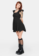 Elindra Ruffle Neck Button Up Playsuit