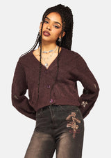 Maya Tile Bestickt Gestrickt Cardigan