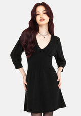 Ritual Gothic Architecture Zopf Gestrickt Mini Kleid
