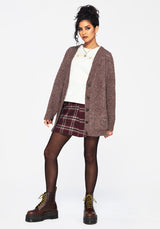 Madeline Bestickt Pointelle Gestrickt Cardigan