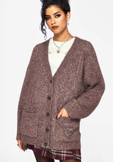 Madeline Bestickt Pointelle Gestrickt Cardigan