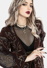 Gillian Baumwolle Paisley Gestrickt Kimono