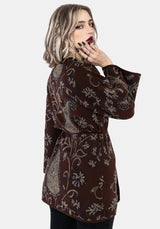 Gillian Baumwolle Paisley Gestrickt Kimono