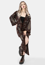 Gillian Baumwolle Paisley Gestrickt Kimono