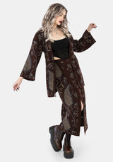 Gillian Baumwolle Paisley Gestrickt Kimono