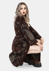 Gillian Baumwolle Paisley Gestrickt Kimono