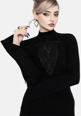 Torquil Mieder Spitze Ribbed Gestrickt Pullover