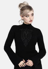 Torquil Mieder Spitze Ribbed Gestrickt Pullover