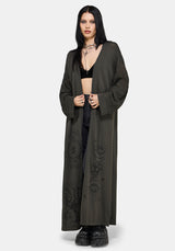 Evander Cosmic Astrology Lightweight Longline Cardigan S
