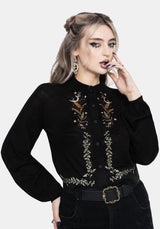 Abellona Lightweight Fein Bestickt Gestrickt Cardigan
