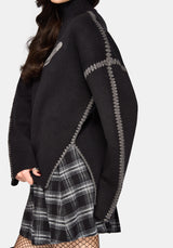 Mourn Moth Blanket Stitch Strick Pullover
