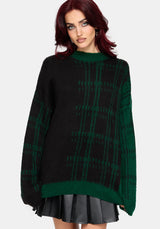 Checkmate Karo Fluffy Strick Pullover