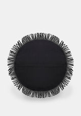 Angela Folk Embroidered Round Cushion