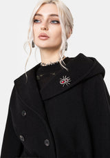 Althea Mit Kapuze Spider Pin Detail Cape