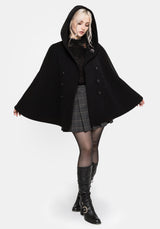 Althea Mit Kapuze Spider Pin Detail Cape