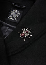 Althea Mit Kapuze Spider Pin Detail Cape