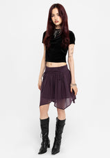 Eliza Textured Hanky Mini Skirt