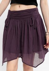 Eliza Textured Hanky Mini Skirt
