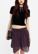 Eliza Textured Hanky Mini Skirt