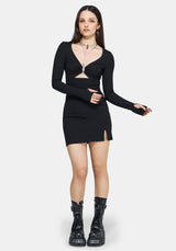 Eastwick Schnitt Raus Mini Kleid