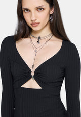 Eastwick Schnitt Raus Mini Kleid