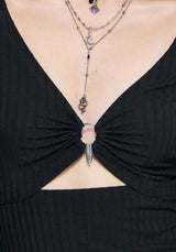 Eastwick Schnitt Raus Mini Kleid