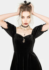 Drakon Velours Korsett Mini Kleid