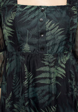 Fernery Chiffon Mini Kleid
