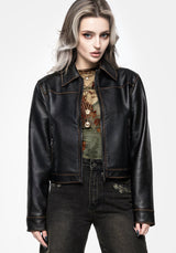 Ermania Kurz Kunst- Leder Jacke