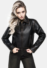 Ermania Kurz Kunst- Leder Jacke