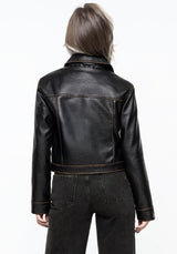Ermania Kurz Kunst- Leder Jacke