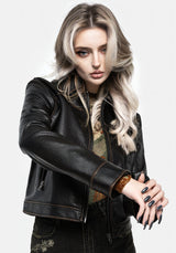 Ermania Kurz Kunst- Leder Jacke