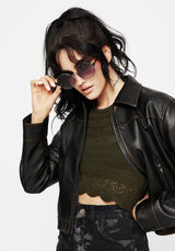 Handfasting Round Sunglasses Mit Kette