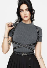 Rivet Mit Schnalle Taille Geschirr