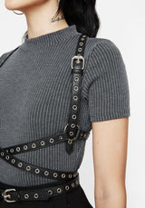 Rivet Mit Schnalle Taille Geschirr