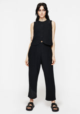 Aya Bestickt Leinen Mischung Ballon Pant