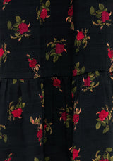 Darcey Blumenmuster Druck Chiffon Midaxi-Kleid Kleid