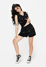 Liana Mond Blatt Bestickt Gestrickt Shorts