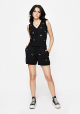 Liana Mond Blatt Bestickt Gestrickt Shorts